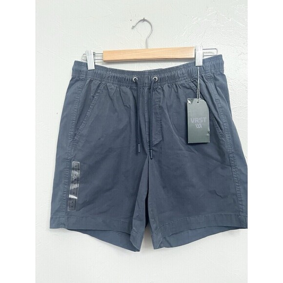 NEW VRST Men's 7” Easy Shorts Navy Blue Size Small Relaxed NWT $50 - Picture 1 of 6